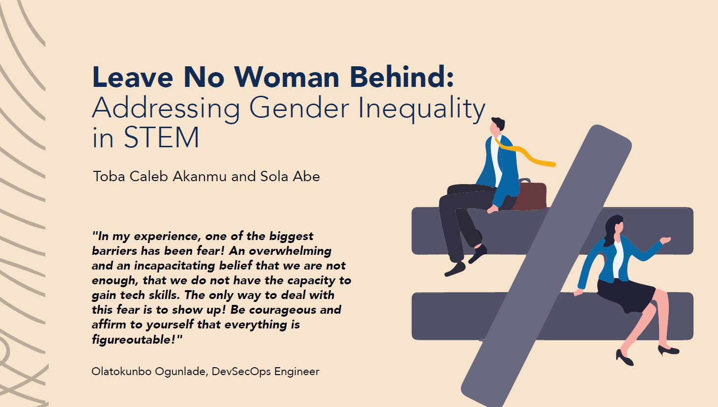 Leave No Woman Behind: Addressing Gender Inequality in STEM